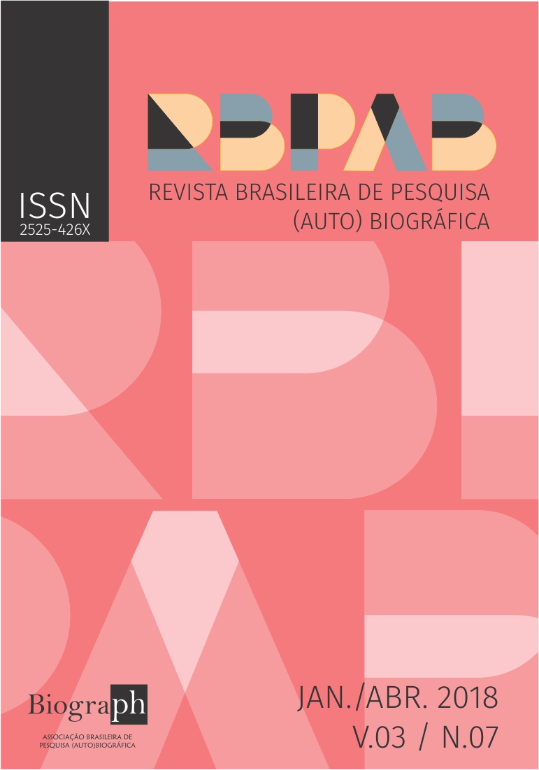 					Visualizar v. 3 n. 7 (2018): Revista Brasileira de Pesquisa (Auto)biográfica
				