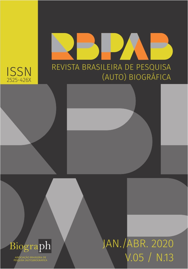 					Visualizar v. 5 n. 13 (2020): Revista Brasileira de Pesquisa (Auto)biográfica
				