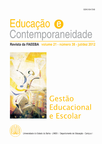 					Visualizar v. 21 n. 38 (2012): Revista da FAEEBA: Educação e Contemporaneidade
				