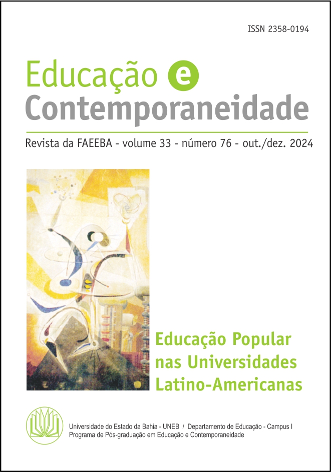 					Ver Vol. 33 Núm. 76 (2024): EDUCAÇÃO POPULAR NAS UNIVERSIDADES LATINO-AMERICANAS
				