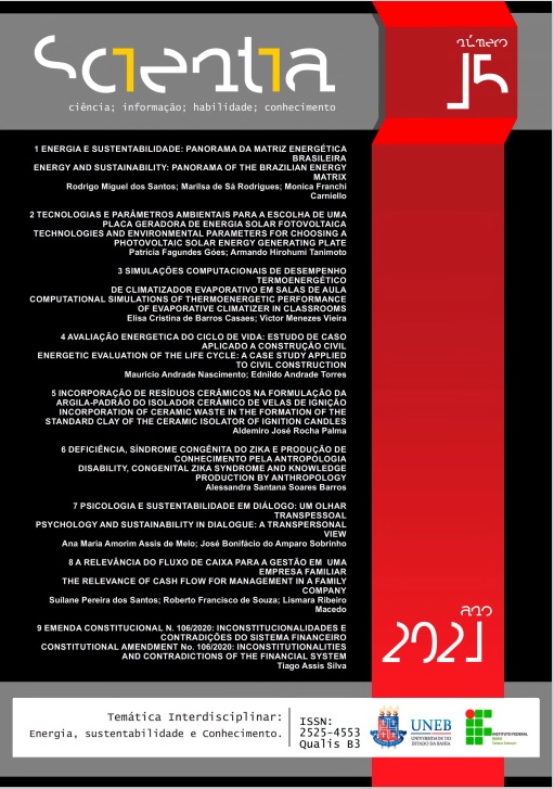 					Visualizar v. 6 n. 1 (2021): Revista Scientia 15, v. 6, n. 1, jan./abr. 2021
				