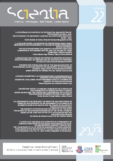 					Ver Vol. 8 Núm. 2 (2023): Revista Scientia v 8 n 2 maio/ago 2023
				