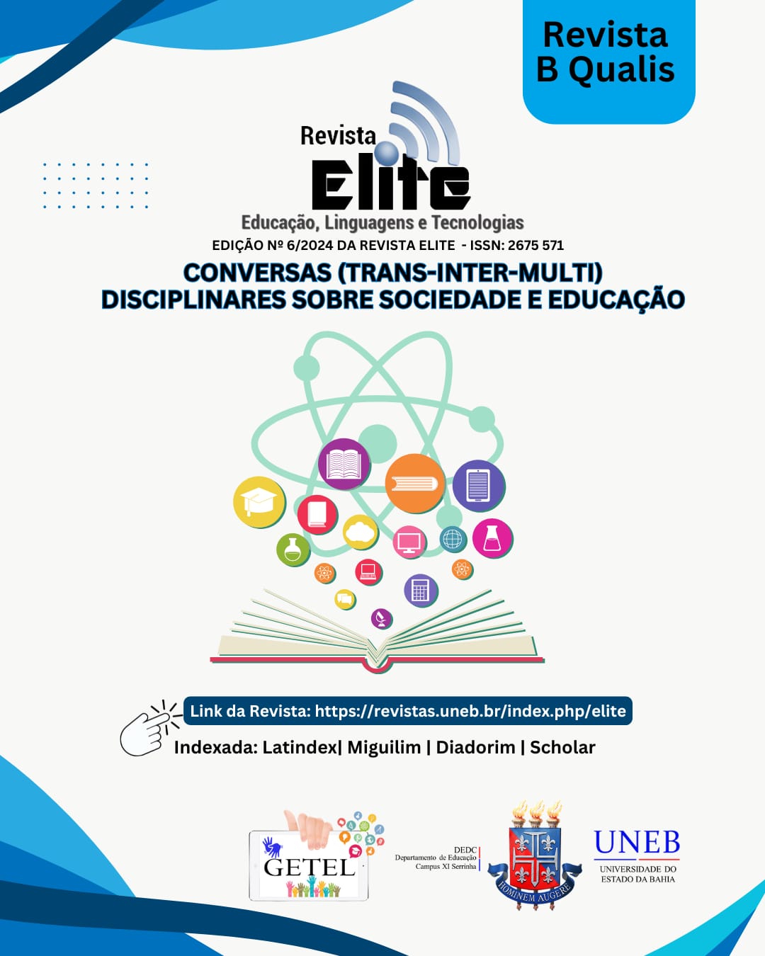 					Visualizar v. 1 n. 6 (2024): CONVERSAS (TRANS-INTER-MULTI) DISCIPLINARES SOBRE SOCIEDADE E EDUCAÇÃO
				